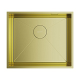 Кухонная мойка из нержавейки Omoikiri Kasen 53-26-INT-LG светлое золото