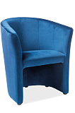 Кресло SIGNAL TM-1 Velvet Bluvel 86 темно-синий/венге