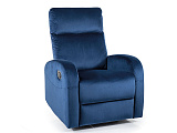 Кресло SIGNAL OLIMP Velvet Bluvel 86 раскладное, синий