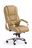 Кресло компьютерное HALMAR FOSTER светло-коричневый/хром