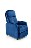 Кресло HALMAR FELIPE 2 раскладное, темно-синий/венге