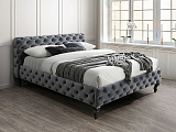 Кровать SIGNAL HERRERA Velvet Bluvel 14 серый/венге 160/200