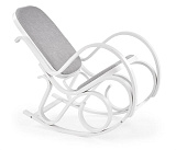 Кресло-качалка HALMAR MAX BIS PLUS серый/белый
