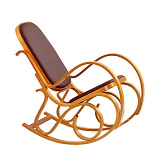 Кресло-качалка HALMAR MAX BIS PLUS коричневый/ольха