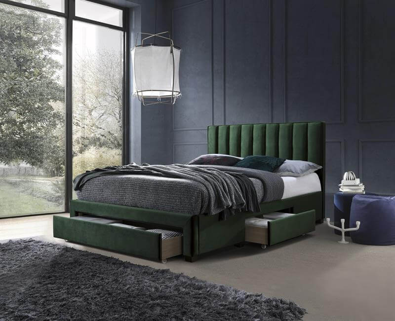 Кровать HALMAR GRACE темно-зеленый, 160/200