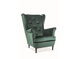 Кресло SIGNAL LADY Velvet Bluvel 78 зеленый/венге
