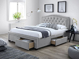 Кровать SIGNAL ELECTRA tap. 76 серый, 160/200