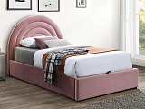 Кровать SIGNAL POLLY Velvet Bluvel 52 античный розовый, 120/200