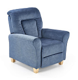 Кресло HALMAR BARD раскладное, темно-синий/натуральный
