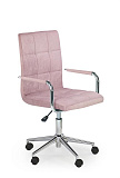 Кресло компьютерное HALMAR GONZO 4 розовый/хром