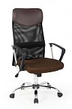 Кресло компьютерное HALMAR VIRE коричневый/хром