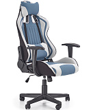 Кресло компьютерное HALMAR CAYMAN светло-серый/бирюзовый