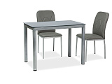 Стол обеденный SIGNAL GALANT серый/серый, 100/60