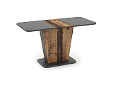 Стол обеденный SIGNAL CALIPSO состаренное дерево/темно-серый, 110-145/68,6