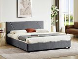 Кровать SIGNAL COLUMBIA Velvet tap. 192 серый, 160/200