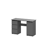 Стол письменный NN Мебель (МС Денвер К) Графит серый 1,2 м