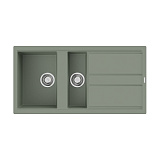 Кухонная мойка Omoikiri Kitagawa 100-2-WG Artceramic/wind green