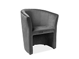 Кресло SIGNAL TM-1 Velvet Bluvel 14 серый/венге