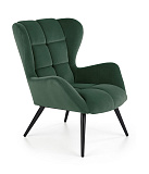 Кресло HALMAR TYRION темно-зеленый/черный