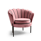 Кресло HALMAR ANGELO розовый/черный