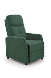Кресло HALMAR FELIPE 2 раскладное, темно-зеленый/венге