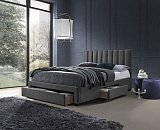 Кровать HALMAR GRACE серый, 160/200